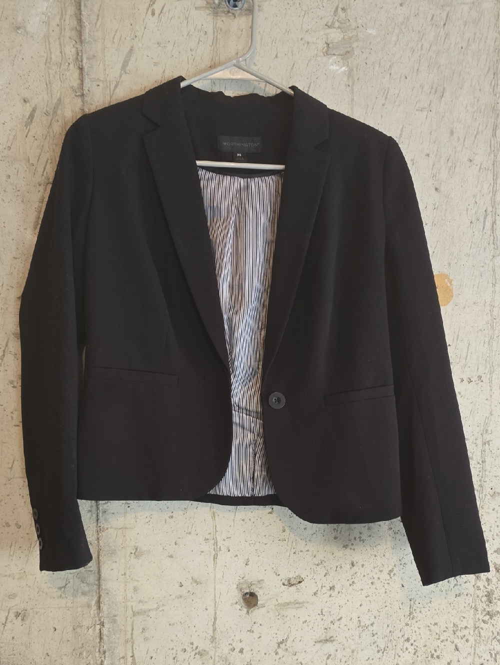 Worthington Black Single-Button Women's Blazer